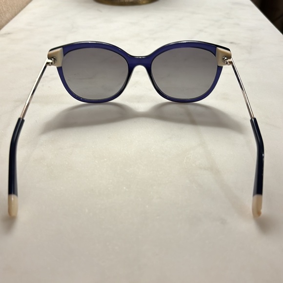 FURLA SUNGLASSES SFU257K 53-18-135 T31P Navy Blue Gold Metal Lightweight Women’s main image 7